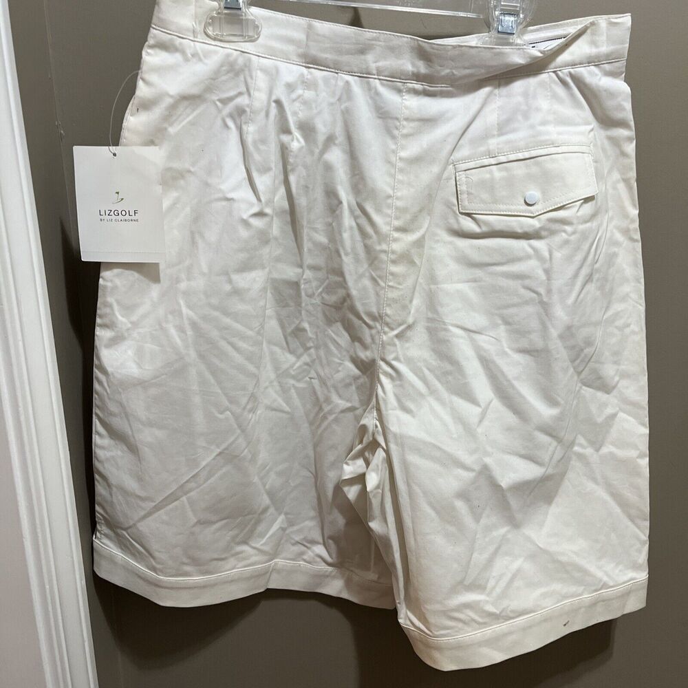 Lizgolf Womens Size 8 Shorts Liz Claiborne Golf Cream Tan - Picture 9 of 11